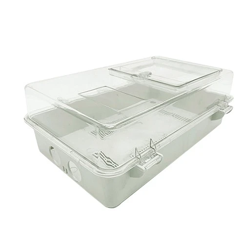 10-Single Phase Outdoor Waterproof Electric Enclosure with BS or DIN Meter Pole Top Box Wall Mounting (1)